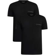 T-shirt Korte Mouw Emporio Armani 2-pack stretchkatoenen lounge-T-shir...