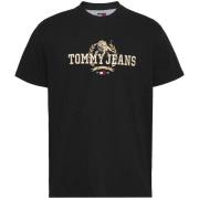 T-shirt Tommy Jeans Embroidered Varsity T-Shirt Black