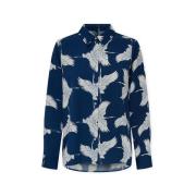 Overhemd Lange Mouw Only Nova Life Vis Shirt - Blue Dephts