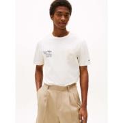 T-shirt Korte Mouw Tommy Hilfiger MW0MW39364 VARSITY-Z00 IVORY PETAL