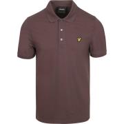 Polo Shirt Korte Mouw Lyle And Scott Polo Plain Espresso