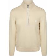 Sweater BOSS Kanobix Half Zip Trui Ecru