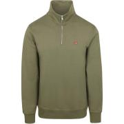 Sweater Levis Sweater Half Zip Groen