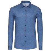 Overhemd Lange Mouw Desoto Overhemd Twill Optics Blauw