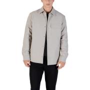 Overhemd Lange Mouw Antony Morato REGULAR FIT WITH LOGOED METAL BADGE ...
