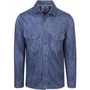Sweater Desoto Overshirt Cord Optics Blauw