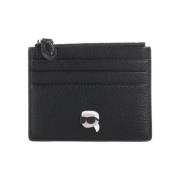 Portemonnee Karl Lagerfeld IKON GRAINY ZIP CARDHOLDER