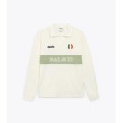 Polo Shirt Lange Mouw Diadora 502.182428 POLO LS LEGACY-BIANCO NEVE