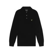 Trui Lyle &amp; Scott KN2313V FOOTBALL COLLAR-Z865 JET BLACK