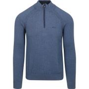 Sweater New Zealand Auckland NZA Half Zip Trui Clive Blauw