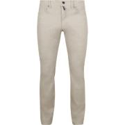 Broek Pierre Cardin Broek Lyon Tapered Print Greige