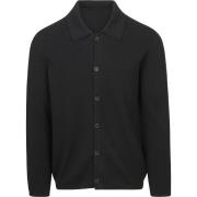 Sweater Marc O'Polo Vest Button Ribbed Navy