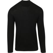 Sweater Profuomo Turtleneck Trui Merino Zwart