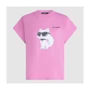 T-shirt Korte Mouw Karl Lagerfeld IKON AQUARELLE C LOOSE T-S