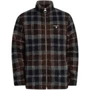 Mantel Barbour Tartan fleece jack met rits