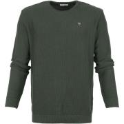 Sweater Knowledge Cotton Apparel Trui Field Donkergroen