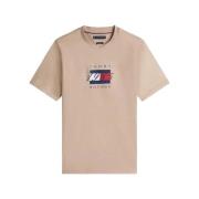 T-shirt Korte Mouw Tommy Hilfiger LINEAR FLAG GRAPHIC TEE