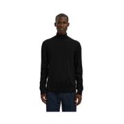 Trui Selected Noos Tray Roll Neck Knit - Black