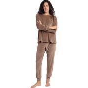 Setjes Admas Fluwelen pyjama broek top lange mouwen Relax Home
