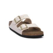 Slippers BIRKENSTOCK ARIZONA LEO EGGSHELL CALZ S