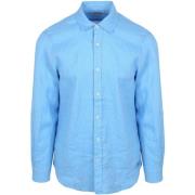 Overhemd Lange Mouw Scotch &amp; Soda Linnen Overhemd Blauw