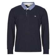 Polo Shirt Lange Mouw Gant REG CHAMBRAY HEAVY RUGGER