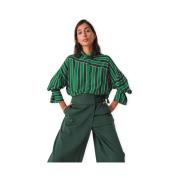 Blouse Skfk Lone Shirt - Green Stripes