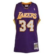 T-shirt Korte Mouw Mitchell And Ness Nba LA Lakers Shaq Oneal Swingman