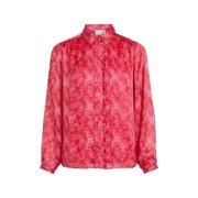 Blouse Vila Shirt Layla Vie L/S - Pink Yarrow