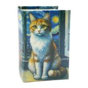 Manden en dozen Signes Grimalt Kattenboekendoos