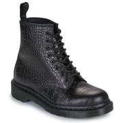 Laarzen Dr. Martens 1460 Croco 8 Eye Boot Black New Vibrance Croco