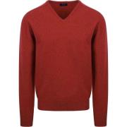 Trui William Lockie Pullover Lamswol V Dobonnet