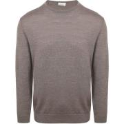 Trui Profuomo Pullover Merinowol Taupe