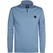 Sweater Petrol Industries Half-Zip Sweater Aspen Blue