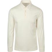 Polo Shirt Lange Mouw Desoto Longsleeve Poloshirt Essential Off White