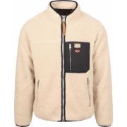 Sweater Superdry Fleecejacket Vintage Retro Ecru