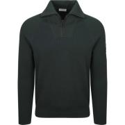 Sweater Suitable Half Zip Trui Tias Cooldry Knit Mosgroen