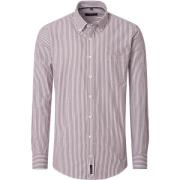 Overhemd Lange Mouw Casa Moda Overhemd Strepen Burgundy