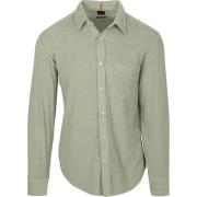 Overhemd Lange Mouw BOSS Relegant Overhemd Corduroy Groen