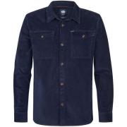 Overhemd Lange Mouw Petrol Industries Overhemd Corduroy Navy
