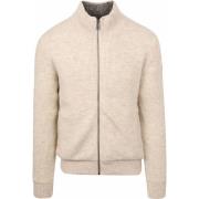 Vest State Of Art Vest Rib Structure Ecru