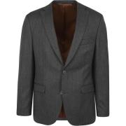 Blazer Suitable Prestige Colbert Wol Herringbone Grijs