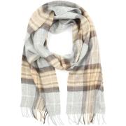 Sjaal Suitable Sjaal Ruit Merino Wol Beige Grijs