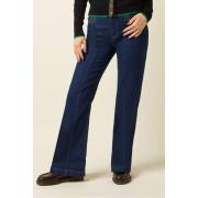 Flared/Bootcut King Louie Chris Pants Onyx Denim 09730 Deep Blue