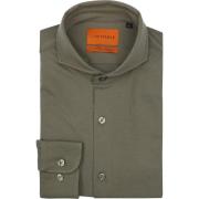 Overhemd Lange Mouw Suitable Sorona Overhemd Olijfgroen