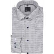 Overhemd Lange Mouw Olymp Luxor Overhemd Print Beige