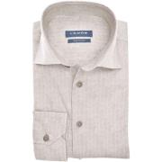 Overhemd Lange Mouw Ledub Overhemd Print Beige