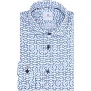 Overhemd Lange Mouw Blue Industry Overhemd Print Blauw