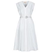 Lange Jurk MICHAEL Michael Kors COTTON POPLIN MIDI DRS