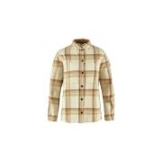 Overhemd Fjallraven Chemise Singi en flanelle beige pour femme